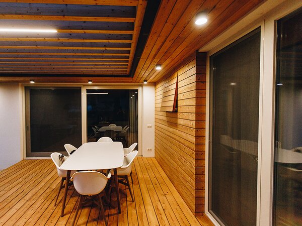 Led2 Venkovní stropní svítidlo MEDO ø 10 cm, IP54 Barva: Bílá