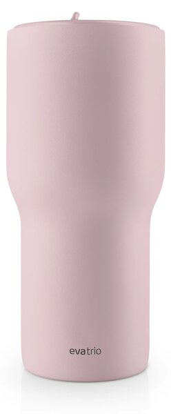 Eva Trio Sip'n'Go termohrnek s brčkem 0,6 l Funky Ballerina, růžový nerezový tumbler na studené nápoje do auta
