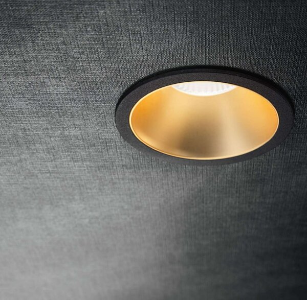 Ideal Lux Stropní vestavné bodové svítidlo LED GAME ROUND Barva: Černá, Teplota světla: 4000K - denní bílá, Barva materiálu: černá