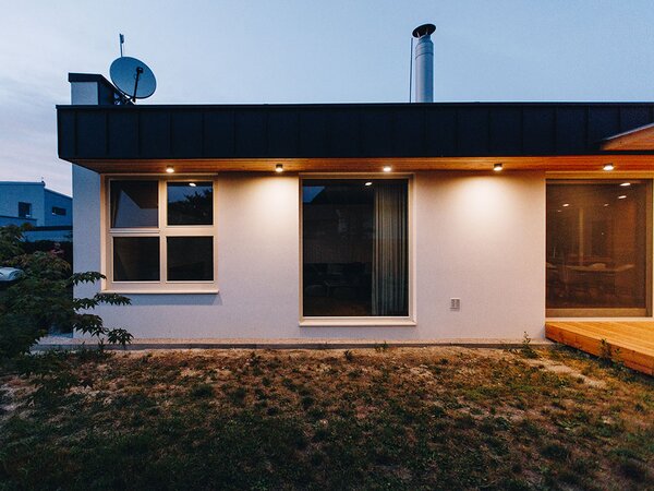 Led2 Venkovní stropní svítidlo MEDO ø 10 cm, IP54 Barva: Bílá