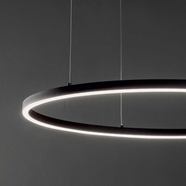Ideal Lux LED Závěsné svítidlo Oracle slim round 3000k, Ø 90 Barva: Bílá, Stmívání, řízení: DALI/PUSH
