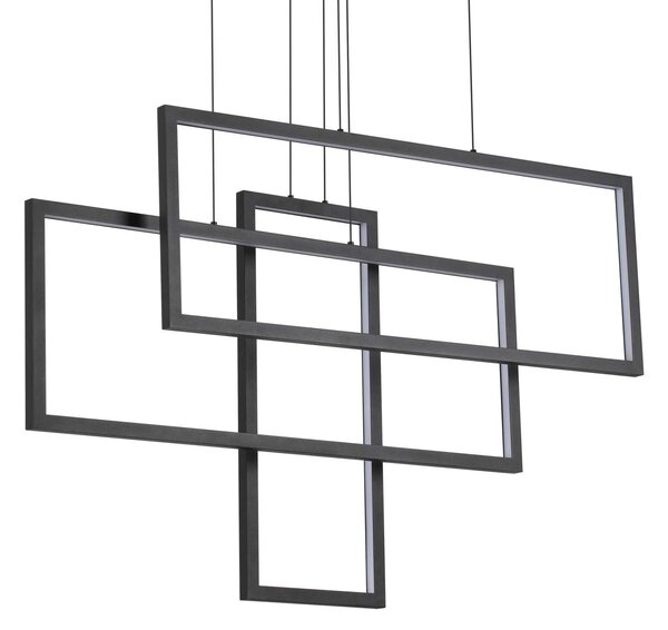 Ideal Lux Závěsné svítidlo Frame sp rettangolo Barva: Černá