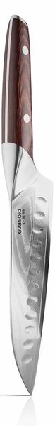 Eva Trio Nordic Kitchen Santoku nůž 18 cm, 67vrstvá damašková ocel, HRC 60, japonský kuchyňský nůž na maso a zeleninu