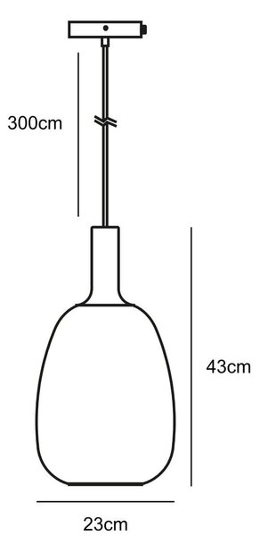 Závěsné svítidlo Nordlux Alton, kouřové sklo Průměr: Ø 25 cm