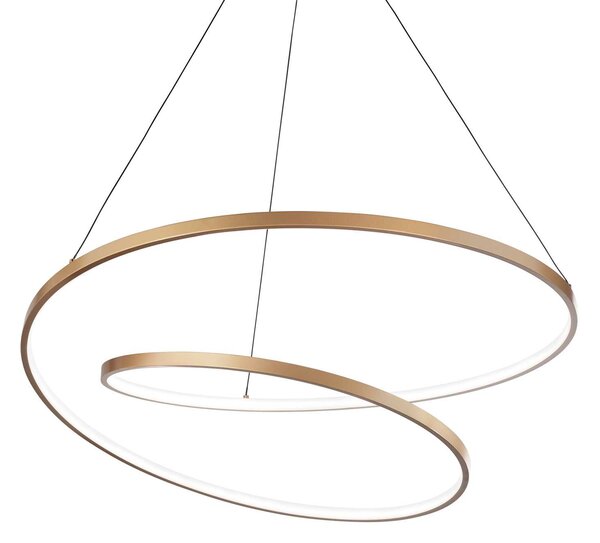 Ideal Lux LED Závěsné svítidlo Oz sp Ø 60 Barva: Mosaz, Stmívání, řízení: ON/OFF (bez stmívání)