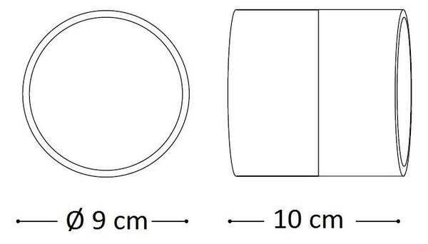 Ideal Lux LED Venkovní nástěnné svítidlo Omega Round AP1, 3000K, IP54 Barva: Bílá