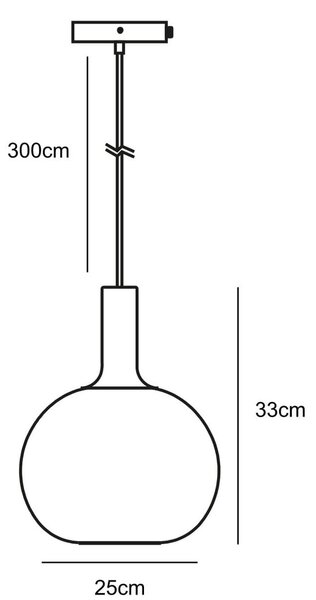 Závěsné svítidlo Nordlux Alton, kouřové sklo Průměr: Ø 25 cm