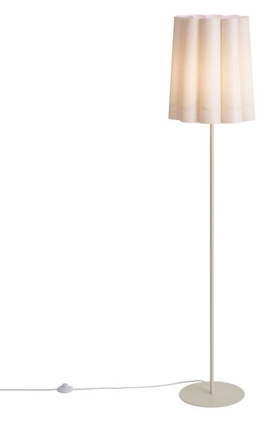 Japandi stojací lampa béžová s látkovým stínidlem 160 cm - Jenni