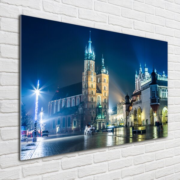 Foto obraz fotografie na skle Krakov noc osh-56831462