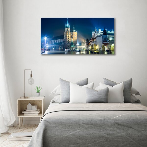 Moderní obraz canvas na rámu Krakov noc oc-56831462