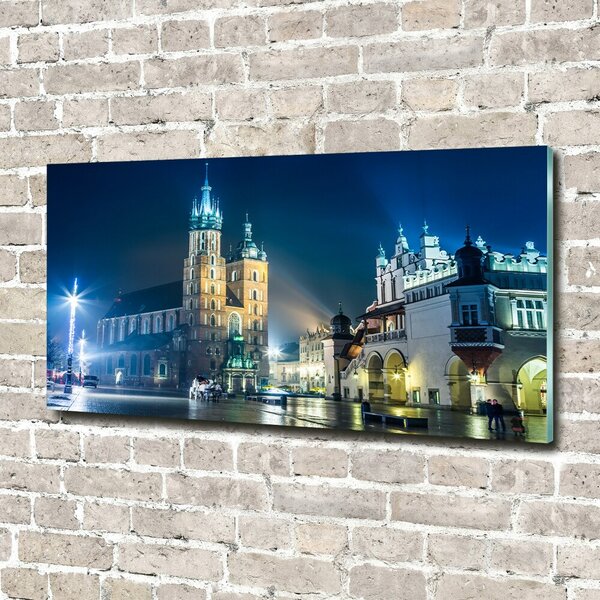 Foto obraz fotografie na skle Krakov noc osh-56831462