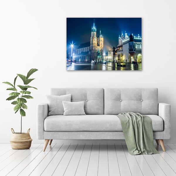 Moderní obraz canvas na rámu Krakov noc oc-56831462
