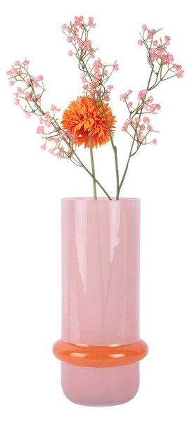 Světle růžová skleněná váza (výška 28 cm) Animado Anillo – PT LIVING
