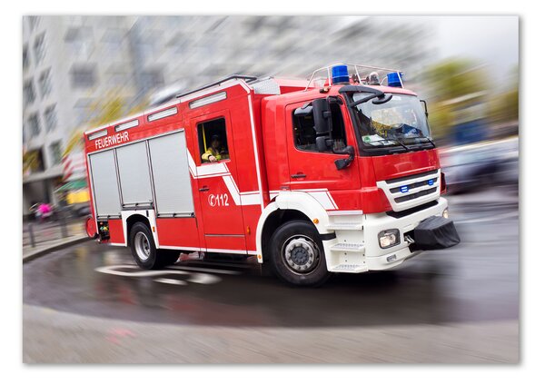 Foto obraz sklo tvrzené Hasičské vozidlo osh-56994043
