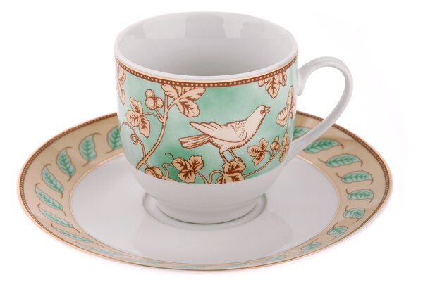 TEMPO-KONDELA DONATELLA TURQUOISE, jídelní souprava, set 20 ks, porcelán