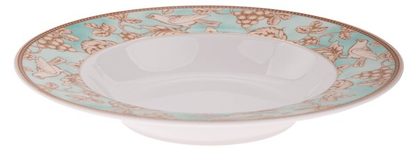 TEMPO-KONDELA DONATELLA TURQUOISE, jídelní souprava, set 20 ks, porcelán