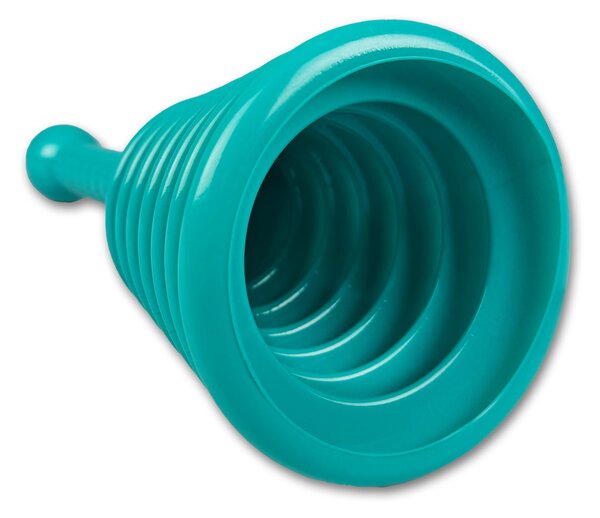 TURBO PRODUKTE Zvon na odpad Medium tyrkysový Ø 12,5 cm umyvadlo dřez sprcha