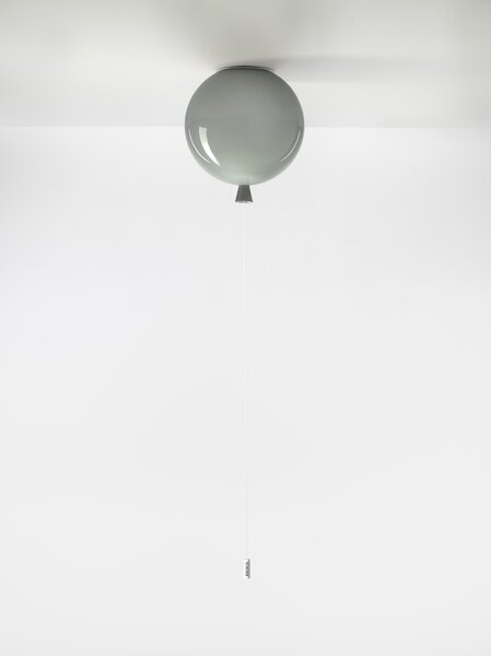 Brokis Stropní svítidlo Memory Ceiling 250 PC878, 1xE27 Barva skla: Šedá - triplex opál, Koncovka: Bílá, Povrchová úprava skla: Lesklý povrch skloviny