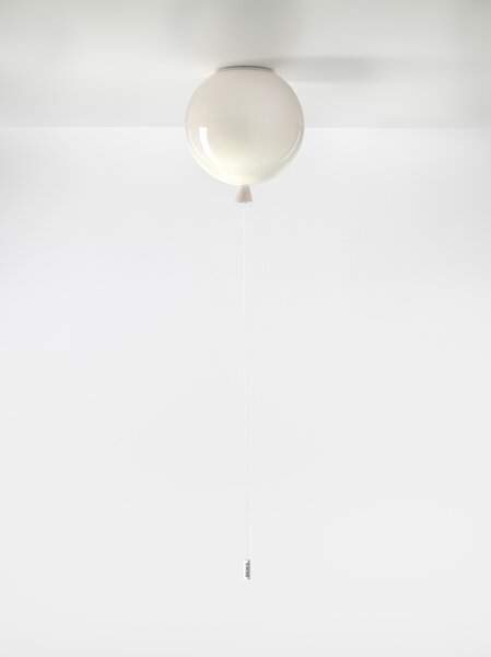 Brokis Stropní svítidlo Memory Ceiling 250 PC878, 1xE27 Barva skla: Triplex opál, Koncovka: Černá, Povrchová úprava skla: Matovaný oboustranný povrch skloviny