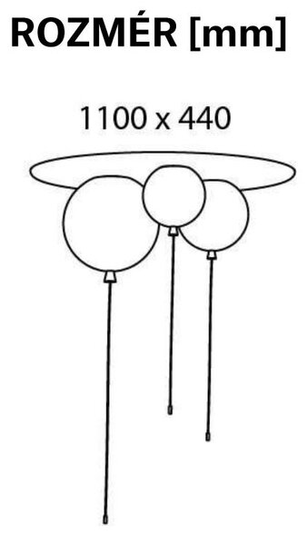Brokis Designové stropní svítidlo Memory Set Small, PC1001, 3xE27