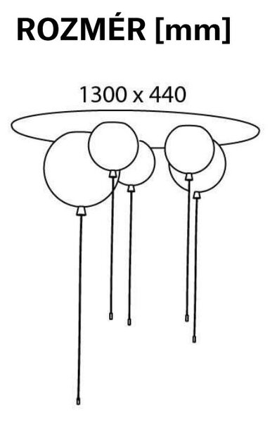 Brokis Designové stropní svítidlo Memory Set Large, PC1002, 5xE27
