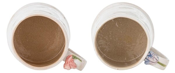 Krémové keramické hrnky v sadě 2 ks 430 ml Camilla – Bloomingville