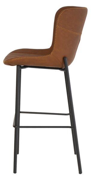 Barová židle ley 78 cm hnědá
