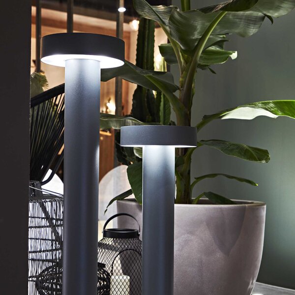 Venkovní sloupkové svítidlo Ideal Lux Tesla Pt4 small Barva: Antracit