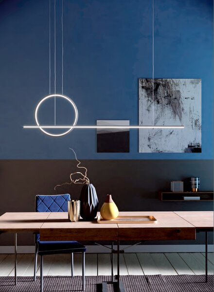 Redo Závěsné LED svítidlo Giotto, 46W, 4000K Barva: Černá