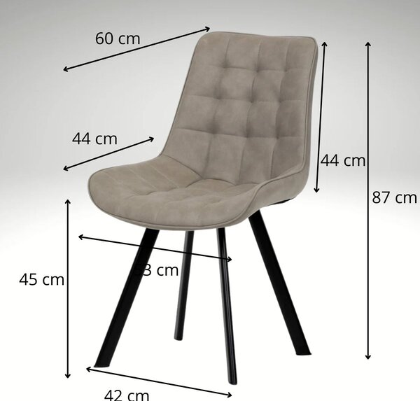 Vikio Jídelní set pro 6 osob 160x90 cm dub-béžová VJS116-61L