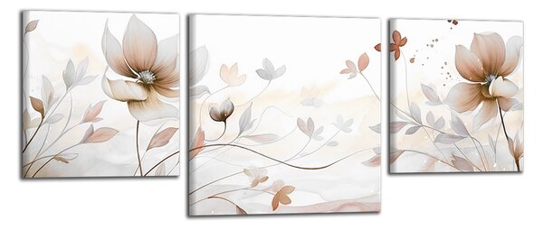 Obraz na plátně Dva hnědé květy