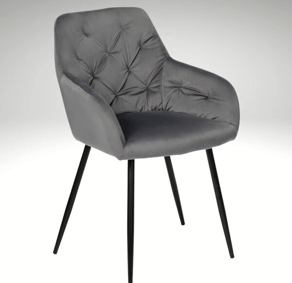 Vikio Jídelní set 4+1 160x90 cm dub, šedá VJS136-4S