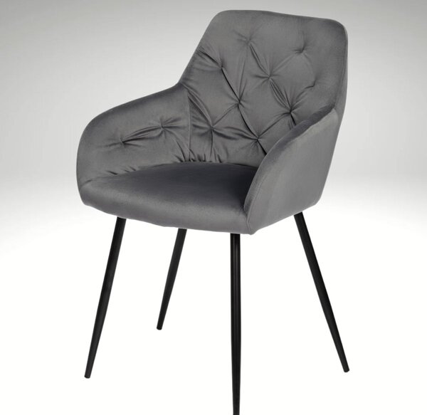 Vikio Jídelní set 4+1 160x90 cm dub, šedá VJS136-4S