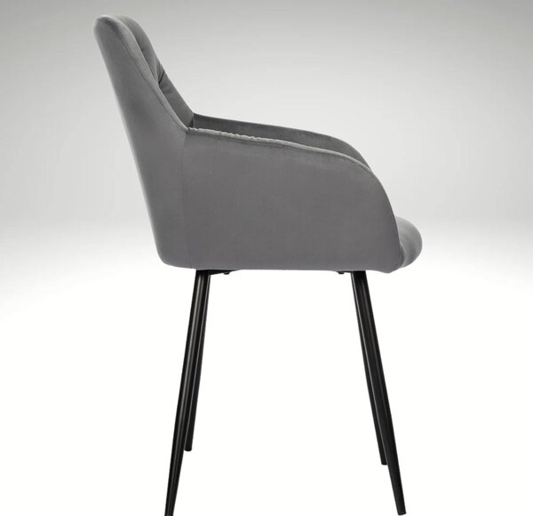 Vikio Jídelní set 4+1 160x90 cm dub, šedá VJS136-4S