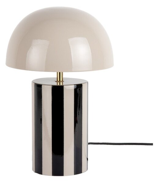Černá/taupe kovová stolní lampa (výška 34 cm) Rayado – Leitmotiv