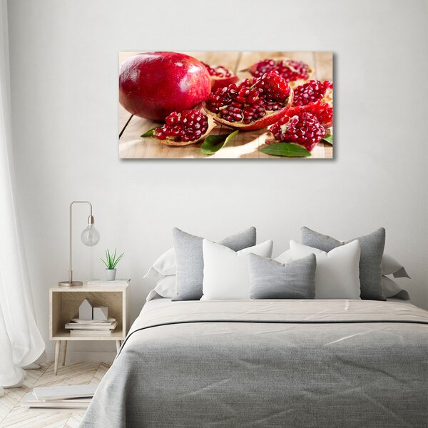 Foto obraz fotografie na skle Granátové jablko listí osh-59972943