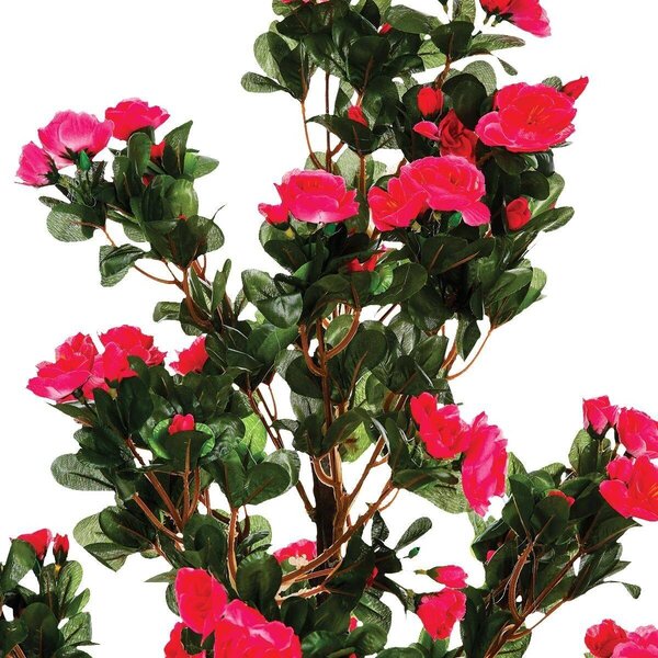 Umělá rostlina AZALIA, růžová barva, 81 cm