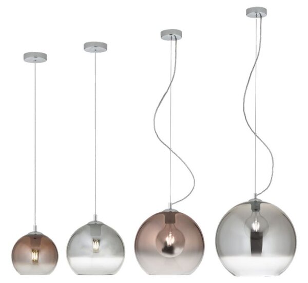 Redo Designové závěsné svítidlo Bowl Ø 20cm Barva: Chrom