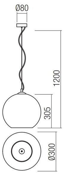 Redo Designové závěsné svítidlo Bowl Ø 30cm Barva: Chrom