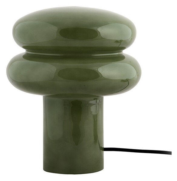 Zelená skleněná stolní lampa (výška 24 cm) Incesante – Leitmotiv
