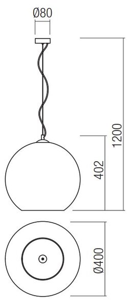Redo Designové závěsné svítidlo Bowl Ø 40cm Barva: Chrom