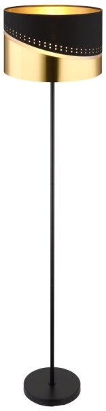 Globo 54046S - Stojací lampa OR 1xE27/60W/230V pr. 35 cm černá/zlatá