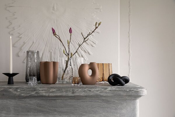COOEE Design Skleněný svícen Gry Smoke - Small CED405
