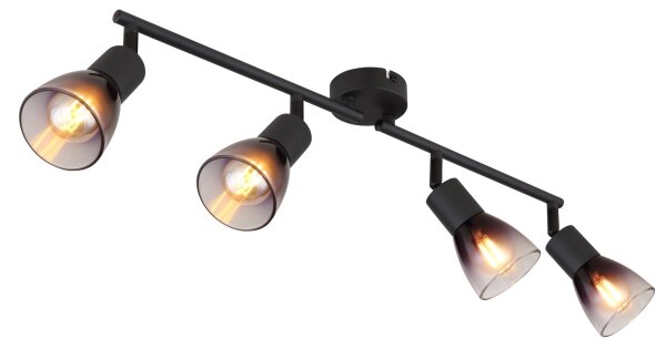 Globo 54312-4 - Bodové svítidlo SATELLA 4xE14/25W/230V černá
