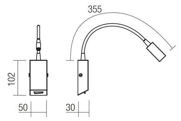 Redo Nástěnné LED svítidlo Hello 3W Barva: Matná bílá