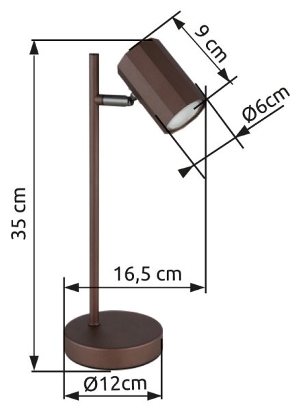 Globo 57919T - Stolní lampa JAMES 1xGU10/5W/230V