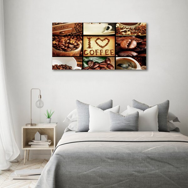 Moderní obraz canvas na rámu Káva koláž oc-61210183