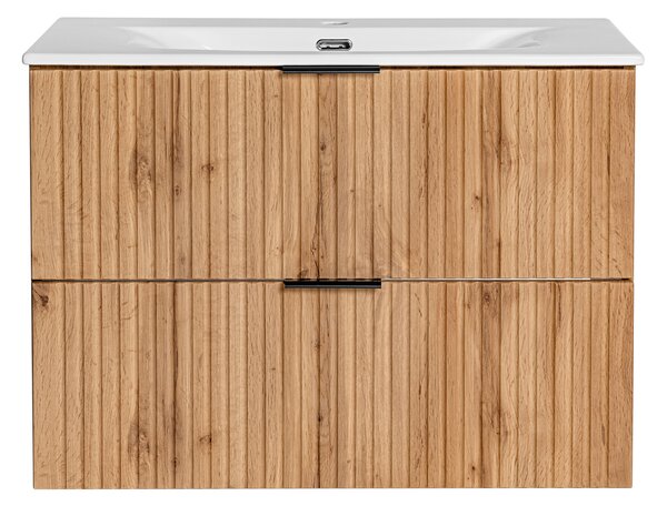 Koupelnová skříňka s umyvadlem ADEL Oak U80/1 | 80 cm