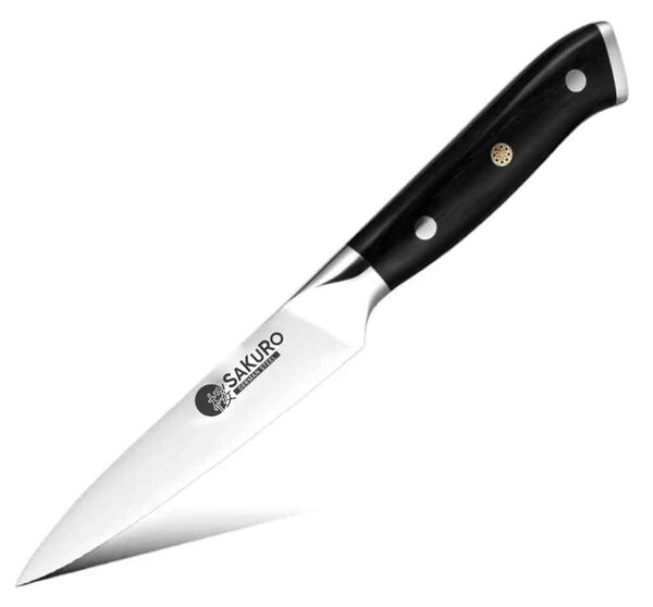 Kuchyňský nůž na ovoce a zeleninu Hanzo Black DE SaKuRo 12,7 cm