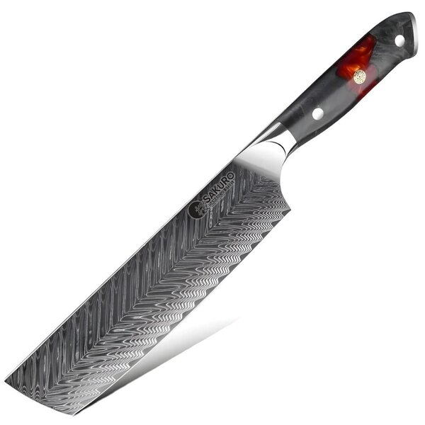 Japonský nůž nakiri z damaškové oceli SaKuRo Sakai 17,8 cm
